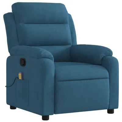 Immagine prodotto di vidaXL Sedia da massaggio in velluto blu