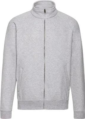 Produktbild von Fruit of the Loom 62-230-0 | Classic Sweat Jacket - Farbe: Heather Grey - Größe: XXL