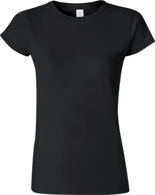 Image de Gildan Femmes Soft Style T-shirt à manches courtes BC486 (XL) (Noir)