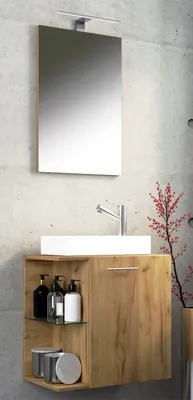 Produktbild von VCM 3-tlg Set | Waschplatz für Gäste WC | Gästebad | Waschtisch Toilette | Badezimmer Set - Hausa SP