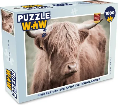 Obrázek produktu pro MuchoWow MuchoWow® Puzzle 1000 ks Skotský horal - Zvířata - Portrét