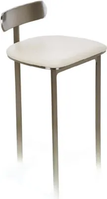 Produktbild von Weißer Barstuhl Lounge Möbel Polster Einsitzer Moderne Esszimmer Sitzer