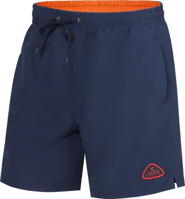Produktbild von Ladeheid Herren Badehose Badeshorts Beachshorts Schwimmhose LAZA1002 (Marineblau Orange, M)