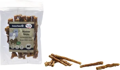 Produktbild von Beeztees Hundesnack Rinderblasen Sticks, Inhalt: 100 g