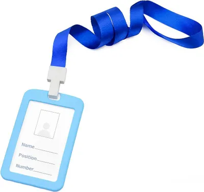 Produktbild von ID-Kartenhalter mit Lanyard - Blau für Ausweise KP38597