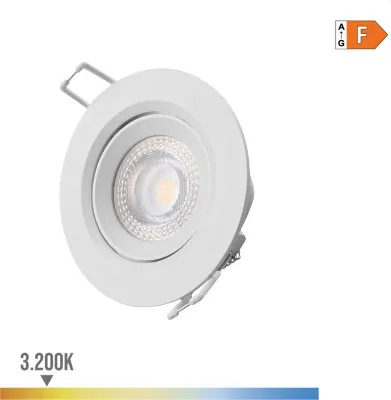 Image de Downlight Led Rond 5w Chaud éclairage Led Encastré, Lumière Chaude 3200k, Faible Consommation. - Edm