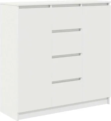 Produktbild von Sideboard mit Schubladen Weiß 100,5x35x98,5 cm Holzwerkstoff