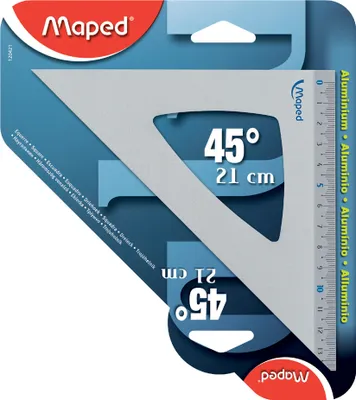 Produktbild von Maped Zeichendreieck 45 Grad aus Aluminium
