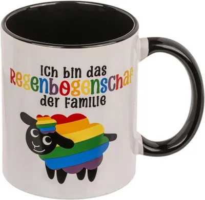 Produktbild von OOTB Becher Regenbogen-Schaf Steingut