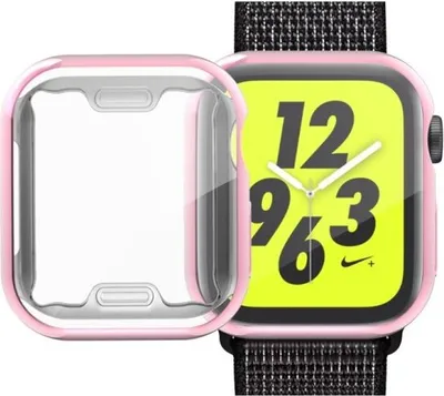 Produktbild von Schutzhülle für Apple Watch 4 & 5 40mm TPU Case Displayschutz Hülle Tasche Pink