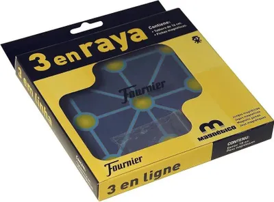 Obrázek produktu pro Fournier Of 3 In Magnetic Line Board Game Transparent Transparent One Size