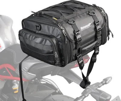 Produktbild von Motorrad Sitztasche 19-26L Wasserdicht Hecktasche Erweiterbar Schwarz