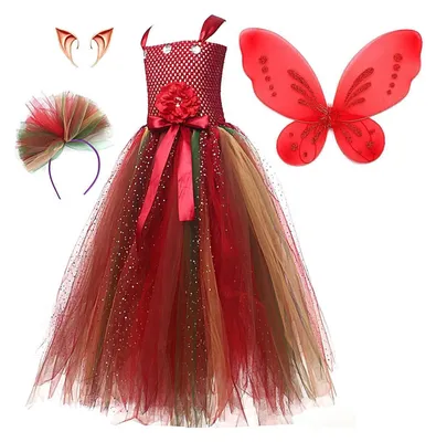 Produktbild von Elzusha – Feenkleid für Kinder mit Flügeln und Haarreif