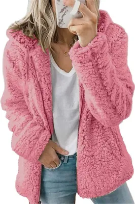 Veste Polaire Oversize Femme – Manteau D’hiver Doux Et Chaud En Fausse Fourrure