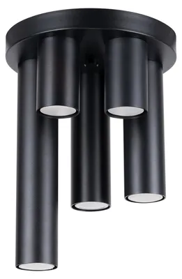 Zdjęcie produktu dla Plafon LAGOS 5P czarny 5xGU10 10W stal 33x25x25cm Sollux Lighting