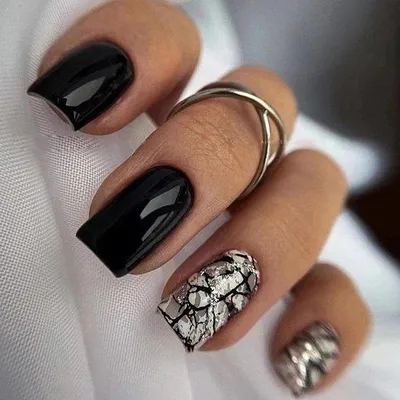 Produktbild von Kurze schwarze Kunstnagels für Maniküre Dekoration