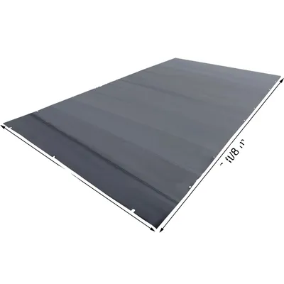 Obrázek produktu pro Bezpečnostní plachta na bazén, odolné PVC, vysoká teplotní odolnost, 3,7x7,7 m, šedá barva
