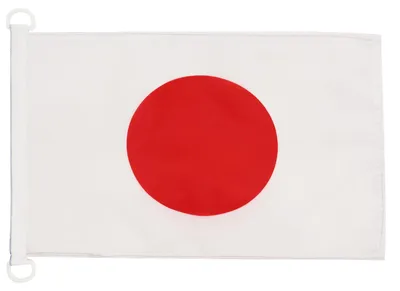 Bootflagge Japan 45x30 cm, Polyester, mit Ringen