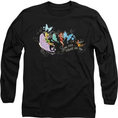 Produktbild von Disney Fairies - "You Can Count On Me" T-Shirt für Herren/Damen Uni TV14672 (XL) (Schwarz)