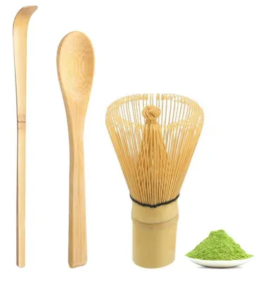 Obrázek produktu pro Sada na přípravu matcha čaje, 3 díly, bambusová metlička, ideální jako dárek