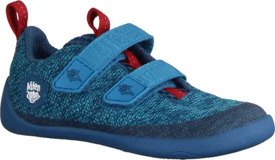Zdjęcie produktu dla Affenzahn Knit Happy Shark buty boso, chłopięce, tekstylne, petrol, sneakersy - buty boso KINDER, niebieski