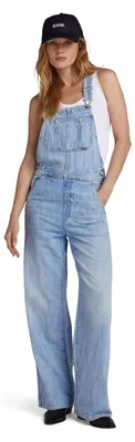Obrázek produktu pro G-STAR RAW Dámské kalhoty rovného střihu s náprsní kapsou, modrá (sun faded cloudburst D24398-D536-G)