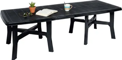 Produktbild von Adonas - Outdoor-Tisch, 216x90x72 cm, Anthrazit, 12 Plätze, Italy