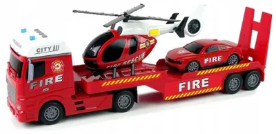 Produktbild von Elefun Feuerwehr Abschleppwagen mit Hubschrauber und Auto