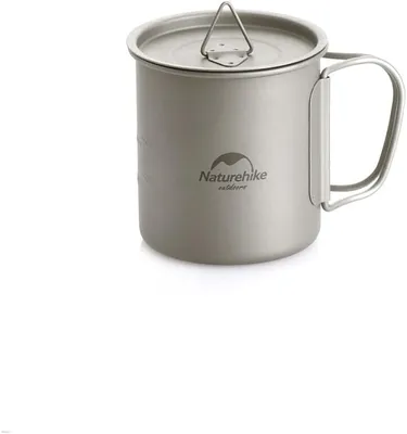 Produktbild von Naturehike 20CJ Titanium Becher 300ml | Leichtgewicht Outdoor Camping Titanium Mini Becher