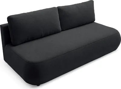 Immagine prodotto di Brugnato - Divano Letto 2 Posti, 210x106 cm Nero, Contenitore