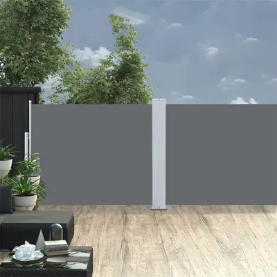 Produktbild von Möbel Ausziehbare Seitenmarkise Anthrazit 140 x 1000 cm - Sonnensegel 48486