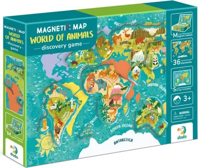 Produktbild von Magnetische Karte der Tierwelt 200267