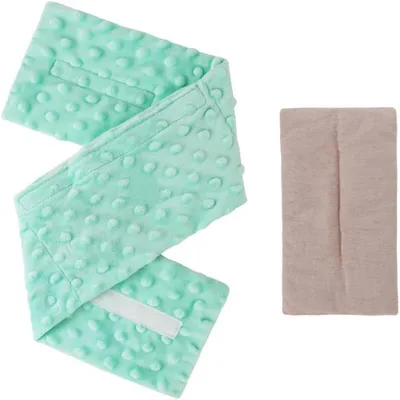 Produktbild von Baby Bauchwärmer verstellbar mit Leinsamen, weiches Wärmekissen für sanfte Beruhigung, für Neugeborene & Kleinkinder, komfortabel