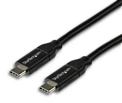 Obrázok produktu pre StarTech.com USB2C5C2M, 2 m, USB C, USB C, USB 2.0, 0,48 Gbit/s, Čierna