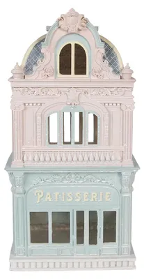 Obrázok produktu pre Clayre & Eef Dekoratívna figúrka Domček 19x15x38 cm Modrý plast