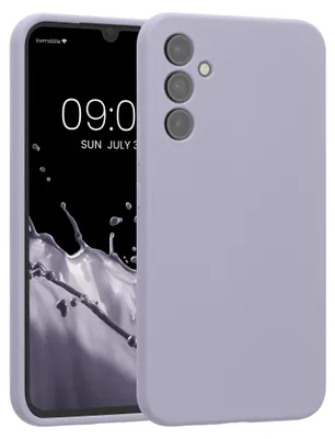 Produktbild von kwmobile Hülle kompatibel mit Samsung Galaxy A34 5G - Hülle Silikon gummiert - Handyhülle - Handy Case in Pastell Lavendel