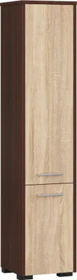Produktbild von Akord Badezimmer-Hochschrank 2-Türig Wenge/Sonoma-Eiche 30X30X140 Cm