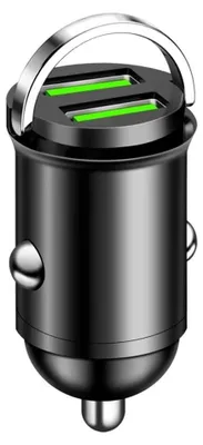 Immagine prodotto di Caricabatterie USB Type-C per auto, 2x100W - Caricabatterie per cellulare da auto - Ricarica rapida PD3.0 QC3.0 - Doppie porte USB / Type-C - Accendisigari 12–24V - Compatibile con iPhone, Samsung, Xiaomi - Nero