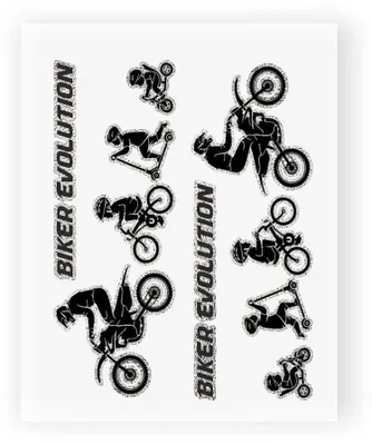 Image de adhésif Evolution Biker Cross