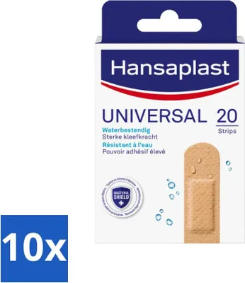 Produktbild von Hansaplast - Universalpflaster - Wundversorgung - 20 Pflaster - Vorteilspack - 10 Stücke