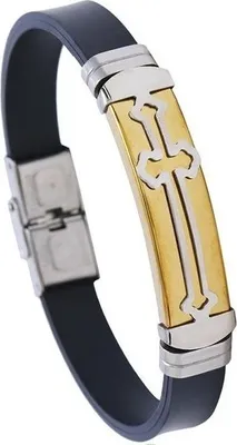 Produktbild von GA-19777 Herrenarmband - Schwarz/Golden kaufen KP19777