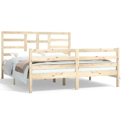 Produktbild von vidaXL Massivholzbett ohne Matratze 160x200 cm