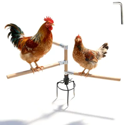 Imagen del producto de Escalera de madera para gallinas - Estructura de escalada para gallineros - 130x100x1 cm