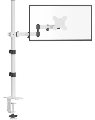 Zdjęcie produktu dla Uchwyt do monitora, ramię, wysokość 800 mm, standard VESA 75/100 mm, do monitorów 13-32 cali, kolor biały