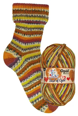 Produktbild von Opal Sockengarn - Meisterwerke Best of Opal - 4-fach Farbe: 5003 Brasil