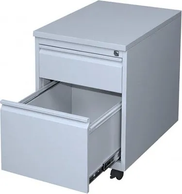 Produktbild von Büro Rollcontainer Bürocontainer mit Hängeregistratur 62x46x59cm Lichgrau 505500