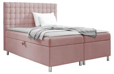 Produktbild von MIRJAN24 Boxspringbett Asti, Ehebett mit zwei Bettkästen für die Bettwäsche, Schlafzimmer (Farbe: Polo 882, Größe: 120 x 200 cm)