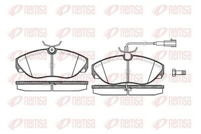 Produktbild von REMSA Bremsbeläge Satz Vorne Bremsklötze für FIAT DUCATO Pritsche/Fahrgestell (230) 0486.11
