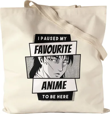 Produktbild von I paused my favorite Anime to be here Jutebeutel Anime Japan Manga
