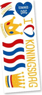 Produktbild von Tattoos Königstag - 7 Stück